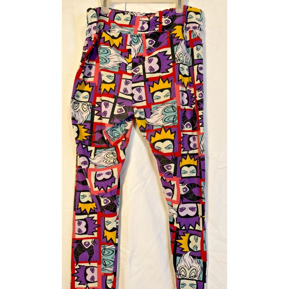 Disney Evil Villans Queen Leggings Stretch Pants Women's Tall & Curvy Large XL